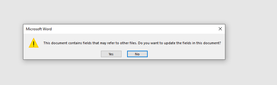  External links warning