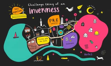 Invernessのストリートマップ作成に挑戦：ダークテーマと色彩の工夫