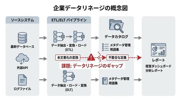 企業AI導入でデータリネージ課題に悩むIT担当者が押さえたい現場の実情とは