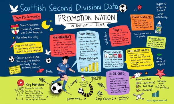 スコットランド2部リーグの昇格レースを追う：サッカーとデータ分析のドラマ