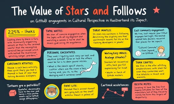 GitHubでのスターとフォローの価値：日本における文化的視点とその影響