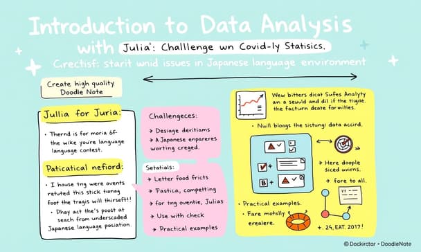 Juliaでのデータ分析入門：COVID-19統計を使った初めての挑戦と日本語環境での課題