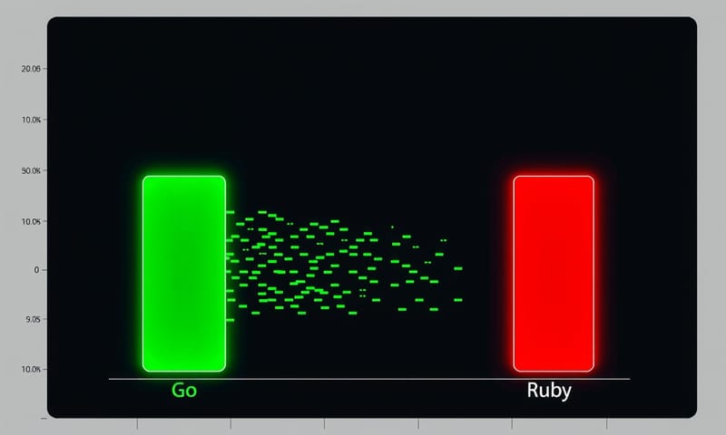 パフォーマンスの抽象的な比較イメージ