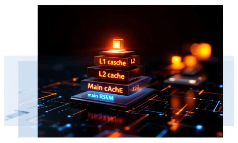 メモリ階層の概念図