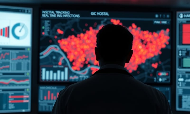 ダッシュボードで院内の感染拡大状況をリアルタイムに追跡する医師