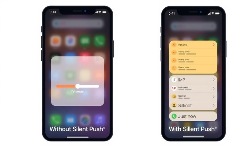 サイレントプッシュがあるかないかで体験はこんなに違う