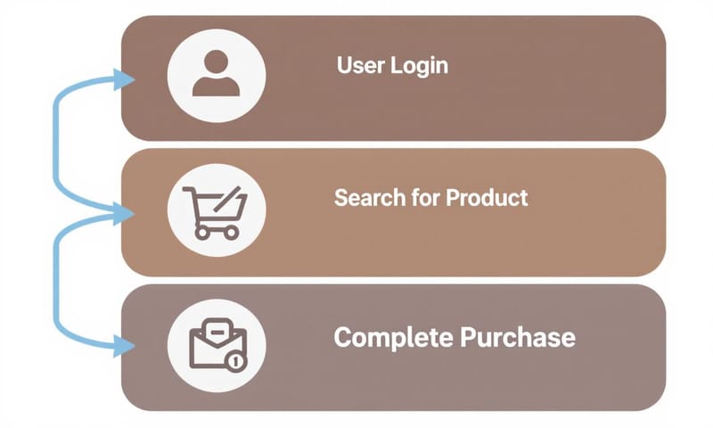 ECサイトにおけるクリティカルなユーザーシナリオの例