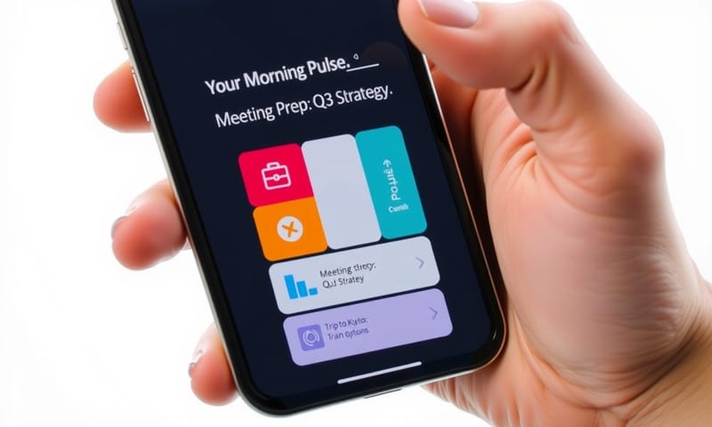 スマホに表示されるPulseのカード型UI