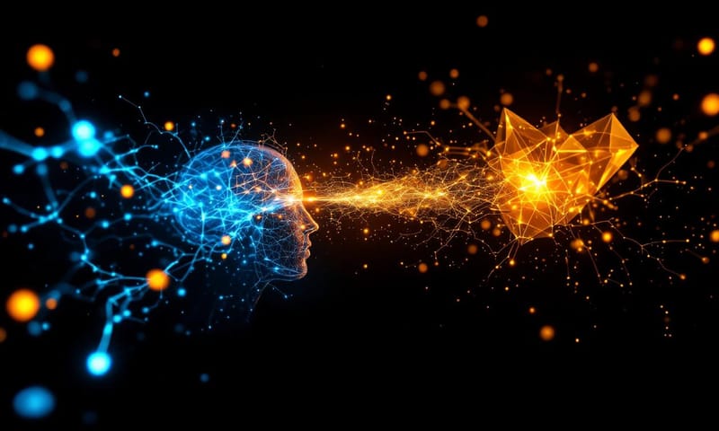 左：AI登場前のカオスな資料準備。右：AIをパートナーにしたスマートなワークフロー。