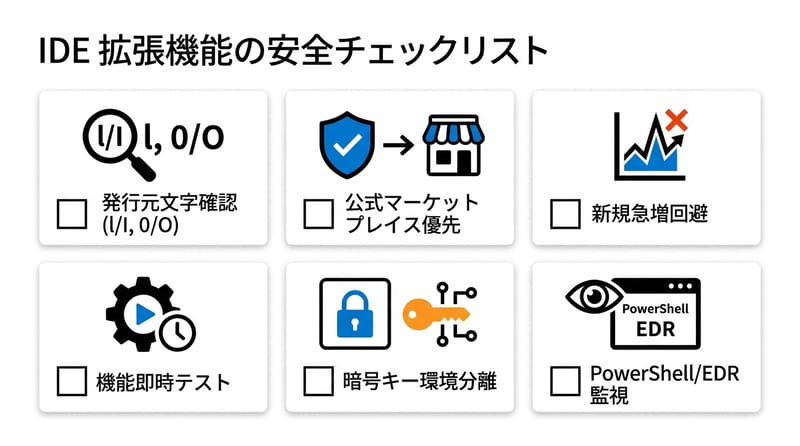 図2：インストール前の最終チェック 目で止まるやつ