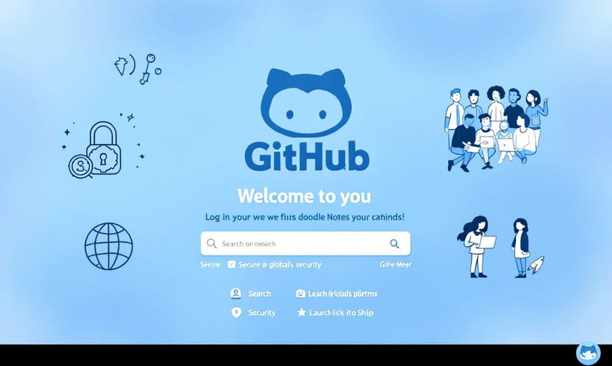 GitHubプロフィールにアクセスする